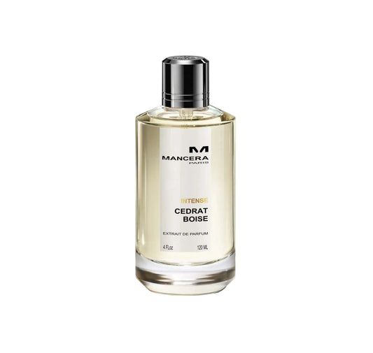 Extrait de Parfum Intense Cedrat Boise de Mancera, fragrance masculine aux notes de citron de Sicile, cèdre et cuir.